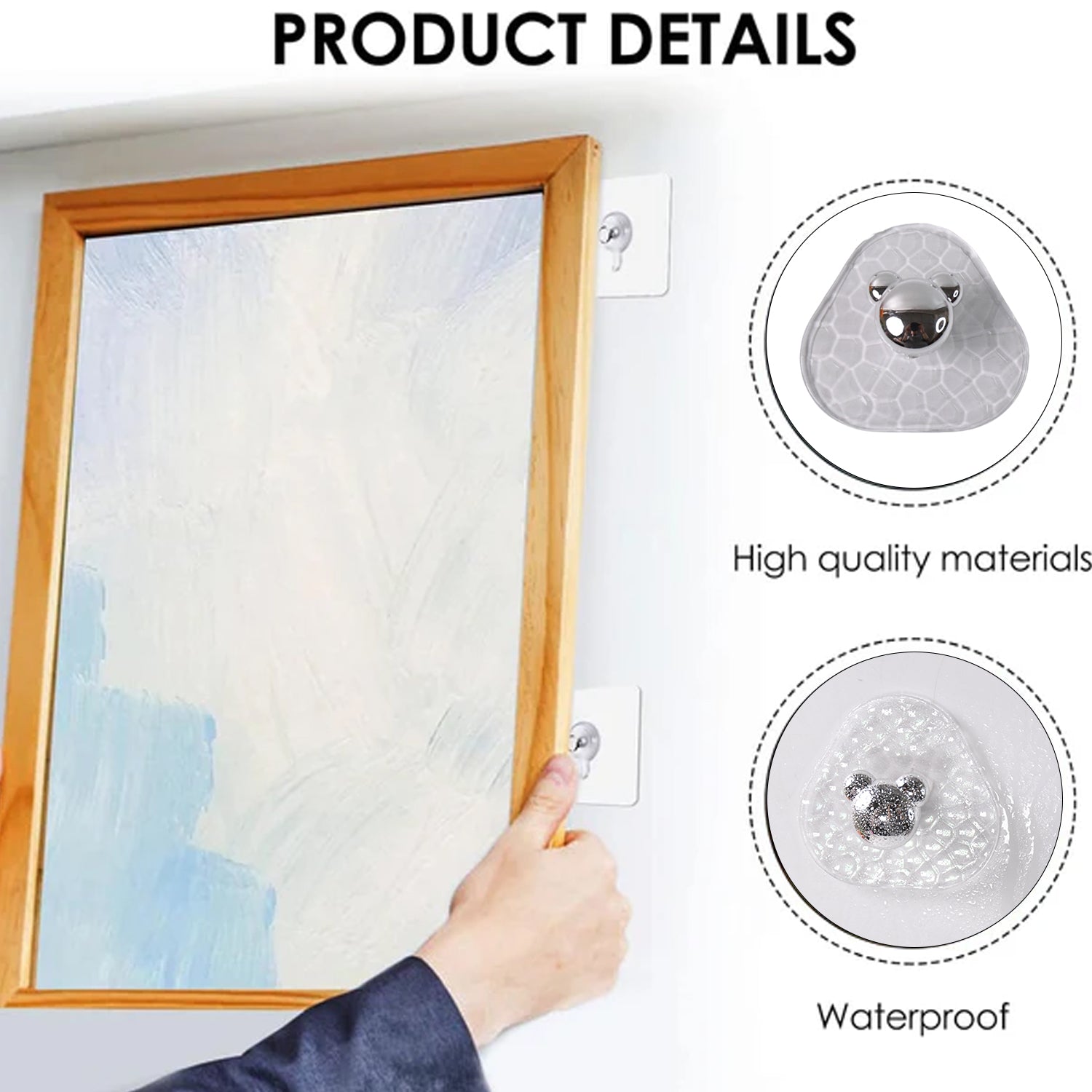 All-Plastic Adhesive Wall Hooks - Strong, No Damage, Easy to Install (3 Pc Set) All-Plastic Adhesive Wall Hooks - Strong, No Damage, Easy to Install (3 Pc Set)